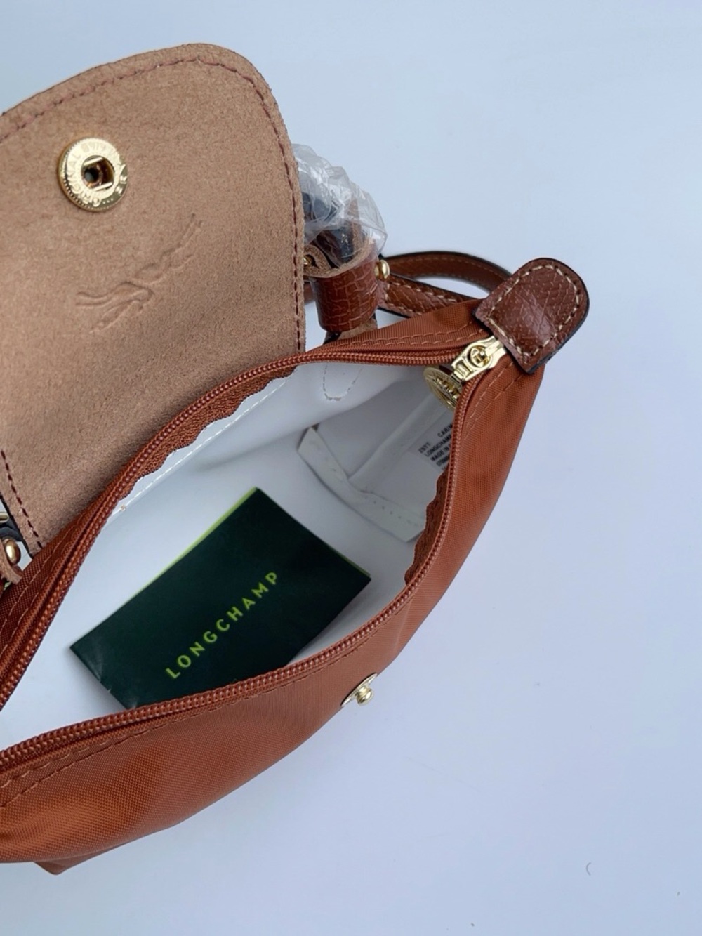 🥒Longchamp Brown Mini Crossbody Bag - Picture 8 of 9